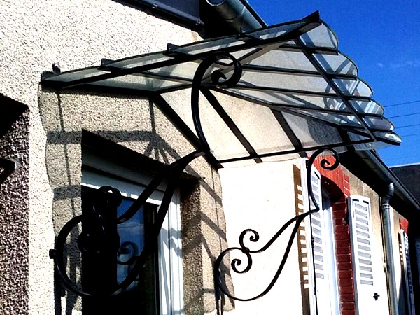 Marquise métallique sur mesure